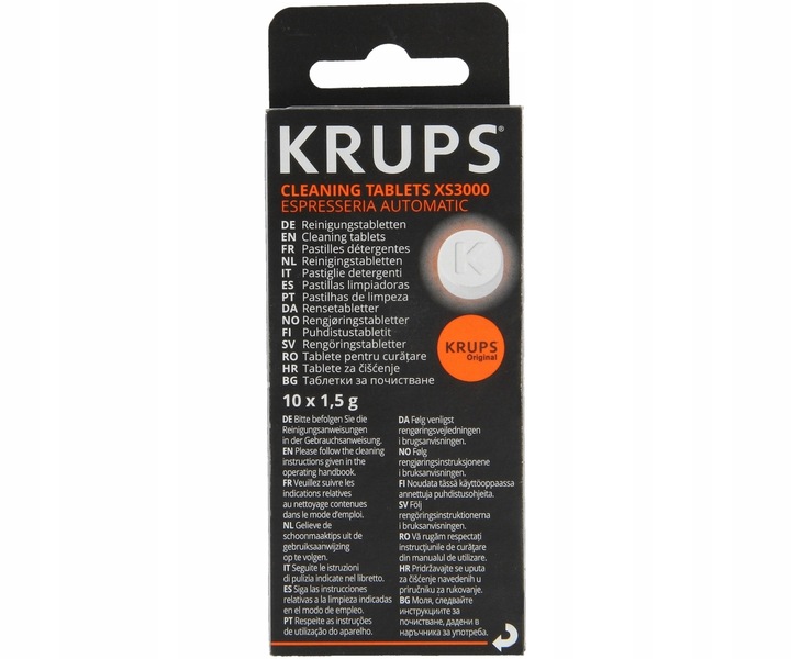 10x TABLETKI do czyszczenia ekspresu KRUPS XS3000