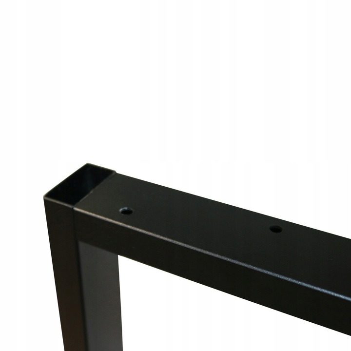 NOGI DO STOŁU BIURKA METALOWE CZARNE 60x72 CM PROFIL 4x2 CM LOFTOWE 2