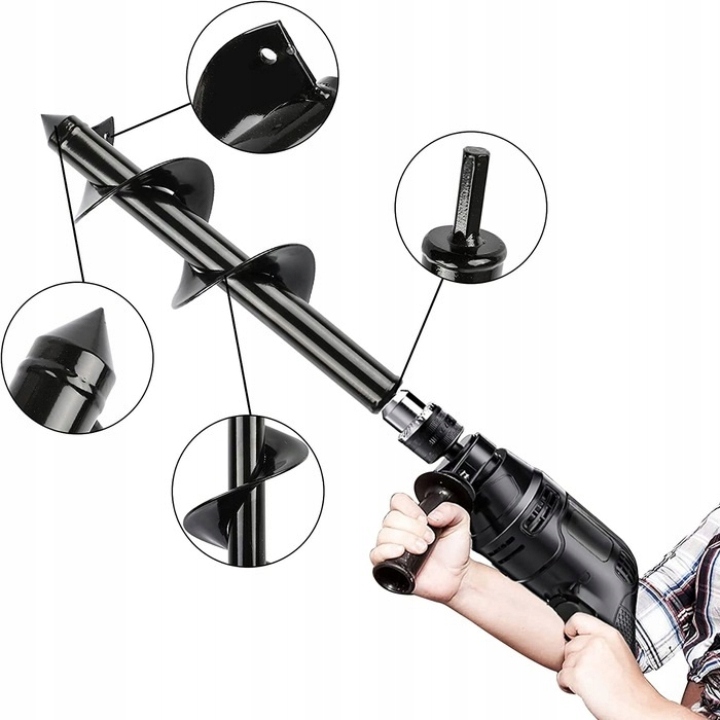 ŚWIDER WIERTŁO WIERTNICA DO SADZENIA ZIEMI GLEBY GLEBOWA 8 CM 30 CM