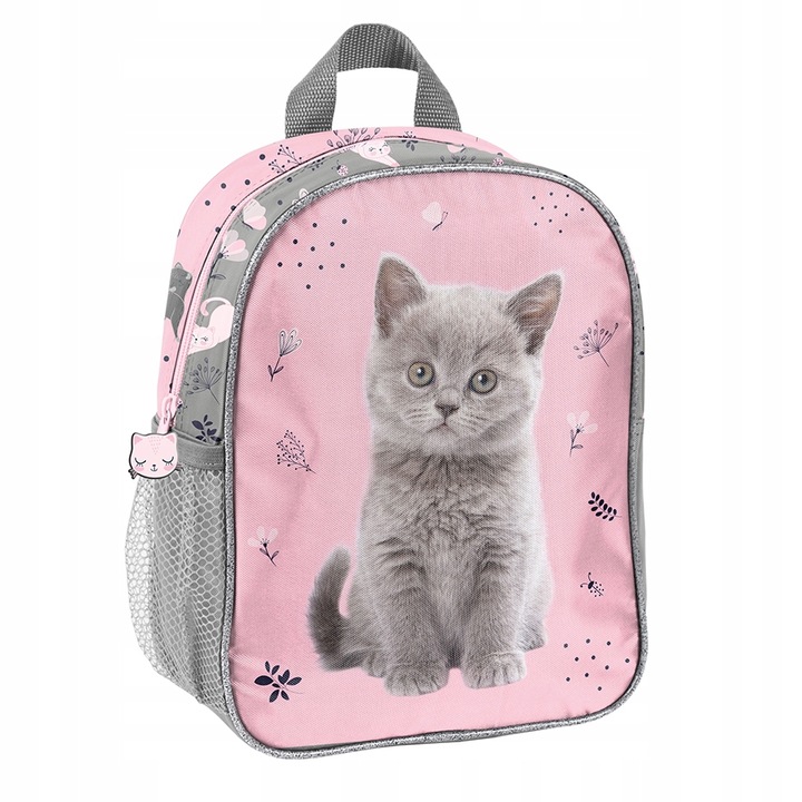 Plecak do przedszkola wycieczkowy dla dziewczynki kotek przedszkolny