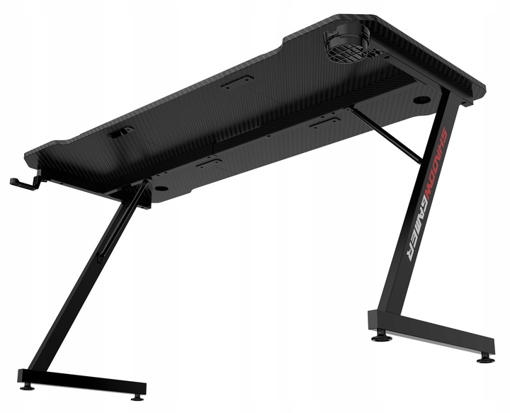 BIURKO DLA GRACZY GAMINGOWE KOMPUTEROWE SZKOLNE REGULOWANE 140 cm