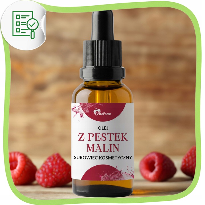 Olej z pestek malin tłoczony na zimno naturalny do twarzy na słońce 50ml