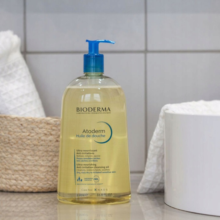 Bioderma Atoderm Huile Olejek nawilżający do kąpieli i pod prysznic 1000 ml