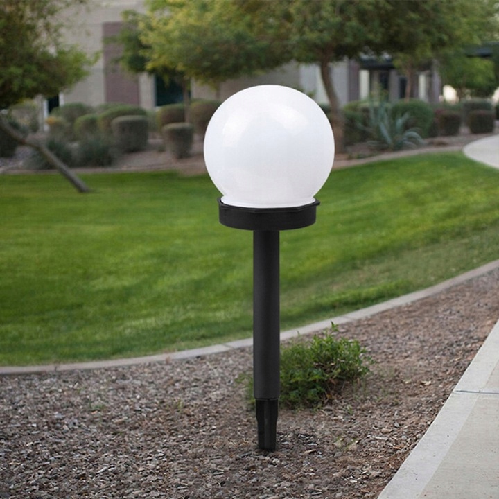 4x LAMPA SOLARNA OGRODOWA MOCNA BIAŁA KULA LED XXL