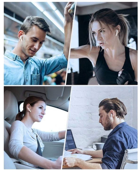 Słuchawki bezprzewodowe TWS i500 do iOS Android Sportowe Mikrofon Biegania