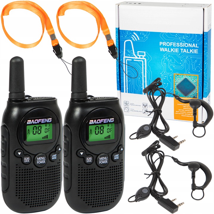 KRÓTKOFALÓWKA 2x WALKIE TALKIE BAOFENG BF-T6 PMR RADIOTELEFON DUŻY ZASIĘG