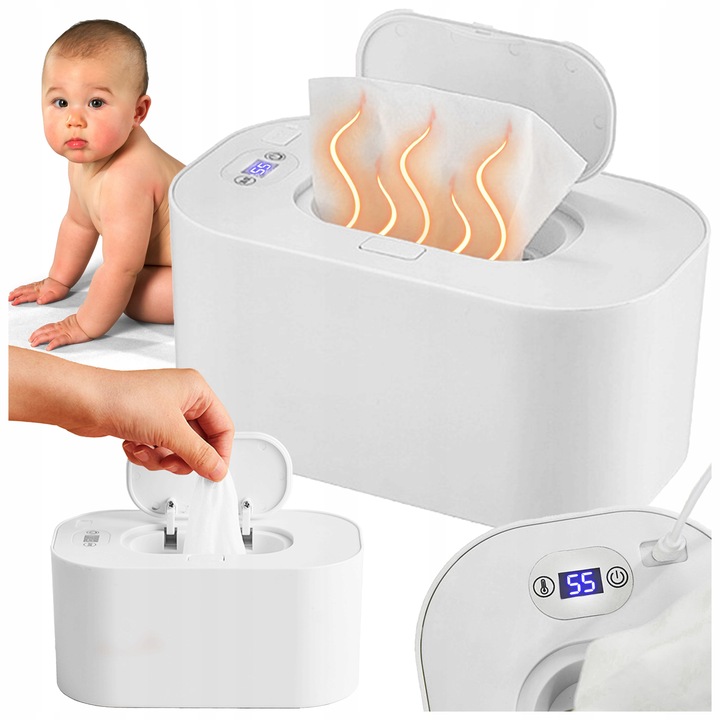 PODGRZEWACZ DO CHUSTECZEK USB PUDEŁKO NA CHUSTECZKI NAWILŻANE MOKRE