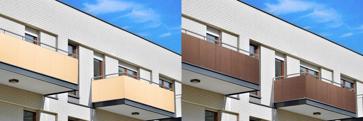 OSŁONA BALKONOWA 0,9X5M MATA NA BALKON TARAS OGRODZENIE PŁOT +UV 98%