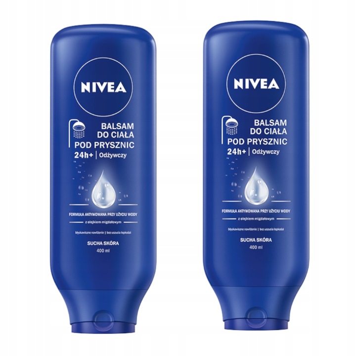 NIVEA Balsam do ciała pod prysznic - nawilżający odżywczy 400ml x 2