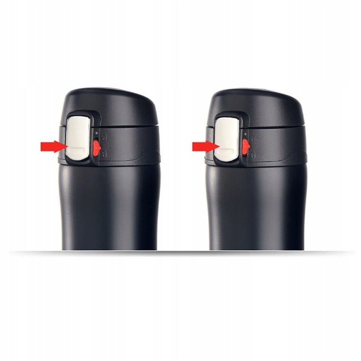 KUBEK TERMICZNY TERMOS na herbatę kawę z ustnikiem BLOKADA PRÓŻNIOWY STAL