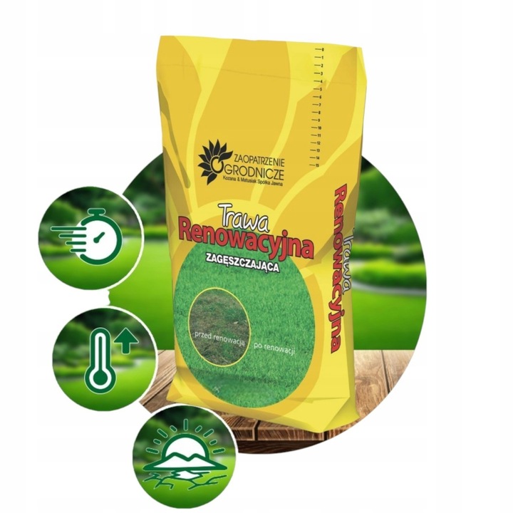 TRAWA K&M RENOWACYJNA 5kg CAŁOROCZNA SAMOZAGĘSZCZAJĄCA ważna 2027 rok