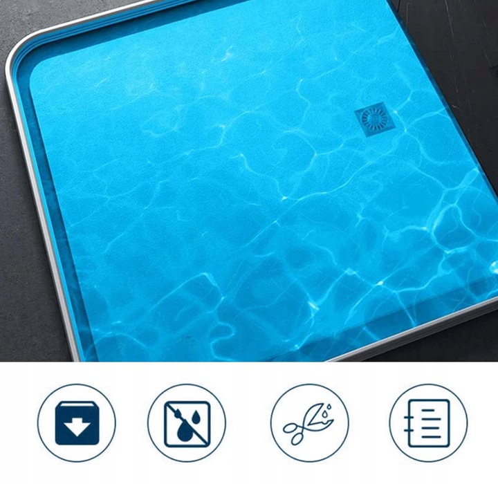 2M SAMOPRZYLEPNA LISTWA ZATRZYMUJĄCA WODĘ DO WANNY, LISTWA