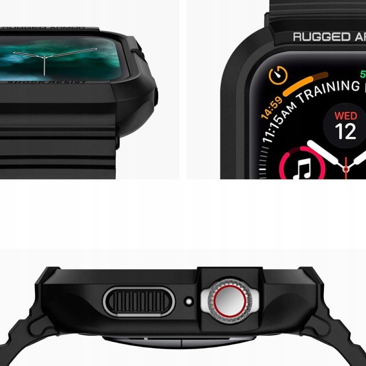 ETUI Z PASKIEM SPIGEN DO APPLE WATCH 8 44 i 45MM CASE PANCERNY