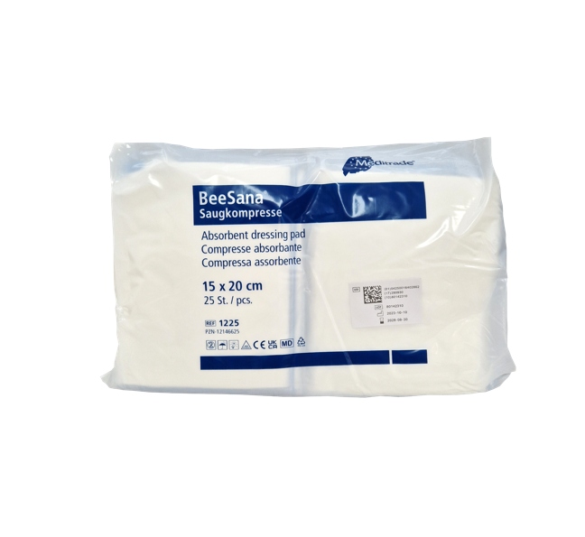 KOMPRESY OPATRUNKI WYSOKOCHŁONNE NIEJAŁOWE 15X20cm OPATRYWANIE RAN