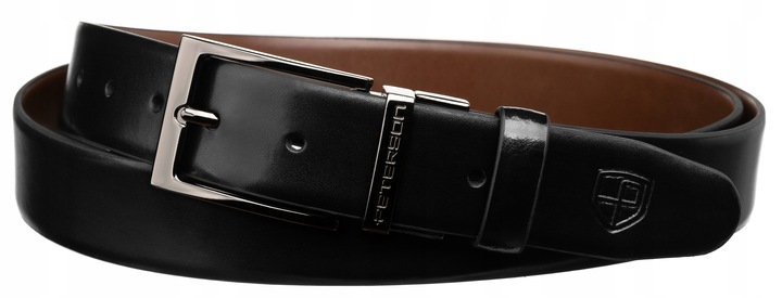 Męski pasek skórzany do spodni Peterson prezent dwustronny wymienne