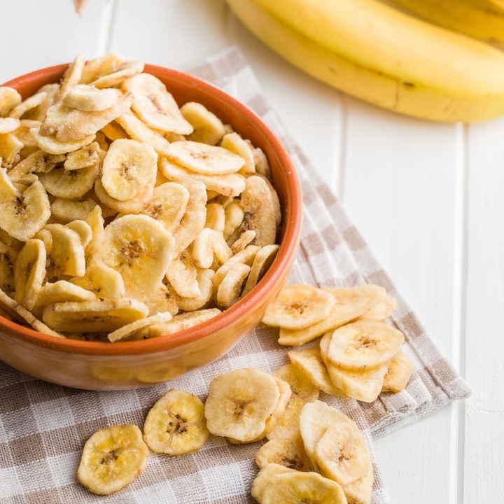 CHIPSY BANANOWE 1kg Banany suszone chrupiąca przekąska jakość Kol-Pol
