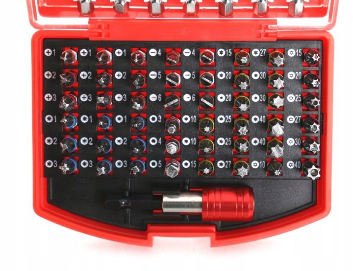 ZESTAW BITY KOŃCÓWKI IMBUS HEX TORX PH PZ 56EL.