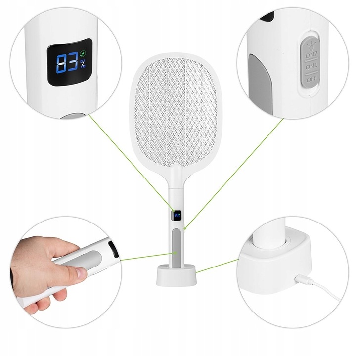 ŁAPKA PUŁAPKA OWADOBÓJCZA NA MUCHY KOMARY ELEKTRYCZNA PACKA UV 2w1