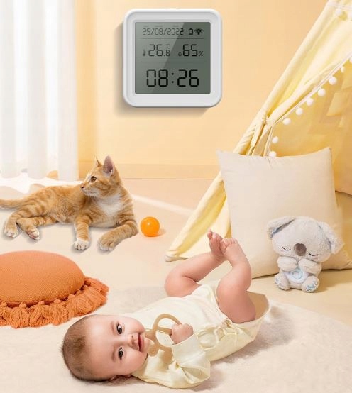 CZUJNIK TEMPERATURY I WILGOTNOŚCI TERMO-HIGRO TUYA SMART LIFE WIFI