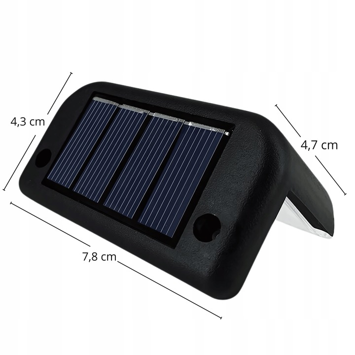 LAMPKI SOLARNE OGRODOWE SCHODOWE LED NA TARAS 8SZT Z CZUJNIKIEM ZMIERZCHU