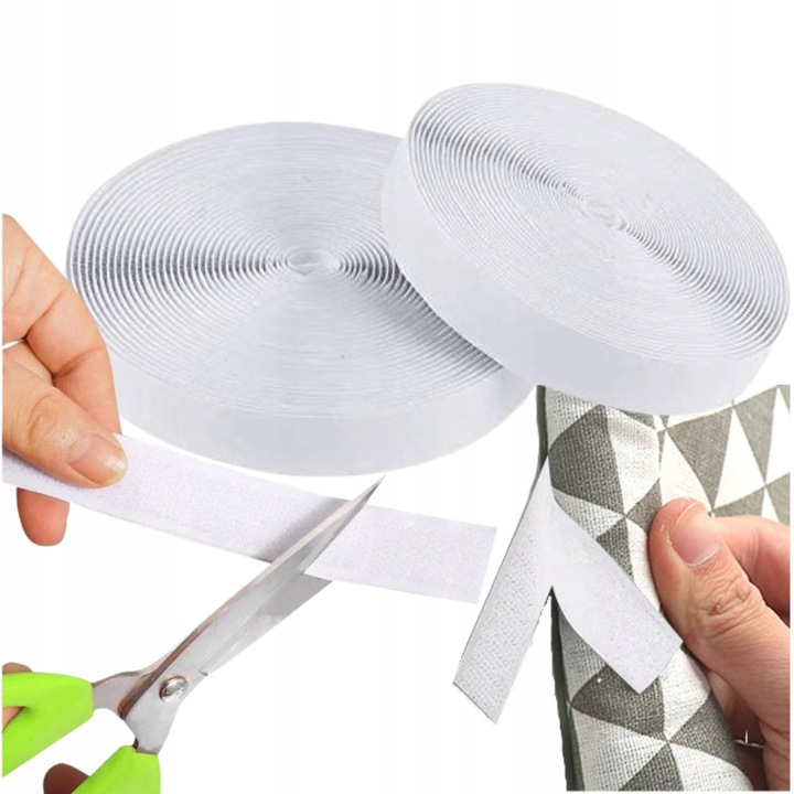 Taśma do OBRAZÓW RZEP CIĘCIA z RZEPEM SAMOPRZYLEPNA 4,57m TASMA PRZYLEPNA