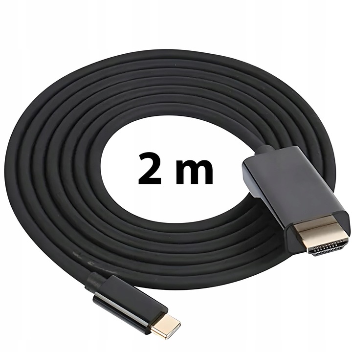 KABEL USB-C 3.1 TYP C DO HDMI 4K ADAPTER MHL 200CM