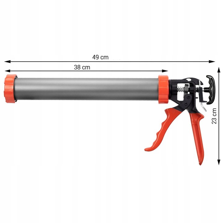 PISTOLET do mas WYCISKACZ do silikonu uszczelniaczy klejów tubowy