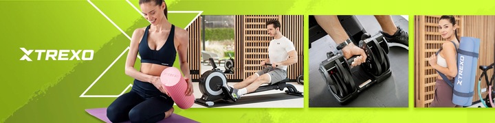 Hantel ogumowany TREXO Hex 5 kg Żeliwny ANTYPOŚLIZGOWY I SOLIDNY DO ĆWICZEŃ