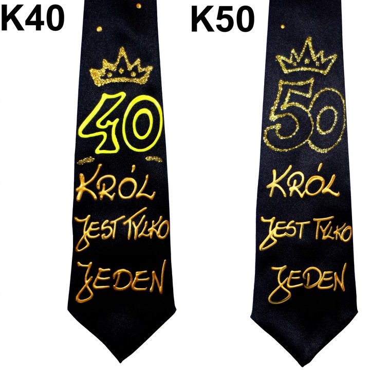 PREZENT NA URODZINY KRAWAT 18 30 40 50 60 70