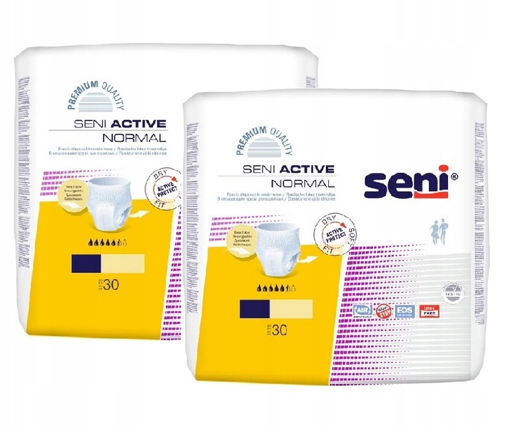 ZESTAW SENI ACTIVE NORMAL XL EXTRA LARGE majtki chłonne 30szt
