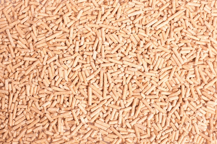 DUŻY ŻWIREK DREWNIANY DLA KOTA KRÓLIKA ŚWINKI PELLET 15 KG JASNY 30 LITRÓW