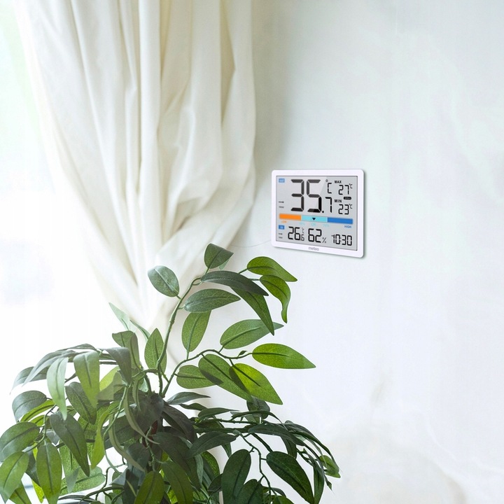 STACJA POGODY POGODOWA CYFROWA TERMOMETR WILGOTNOŚCIOMIERZ ZEGAR