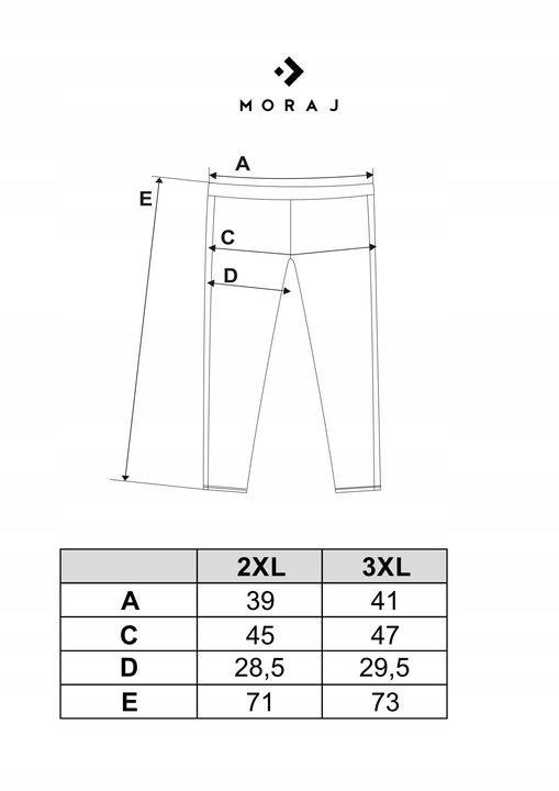 FIT GETRY DAMSKIE LEGGINSY PEACH TOUCH Z LAMPASAMI 3/4 PLUS SIZE MORAJ XXL