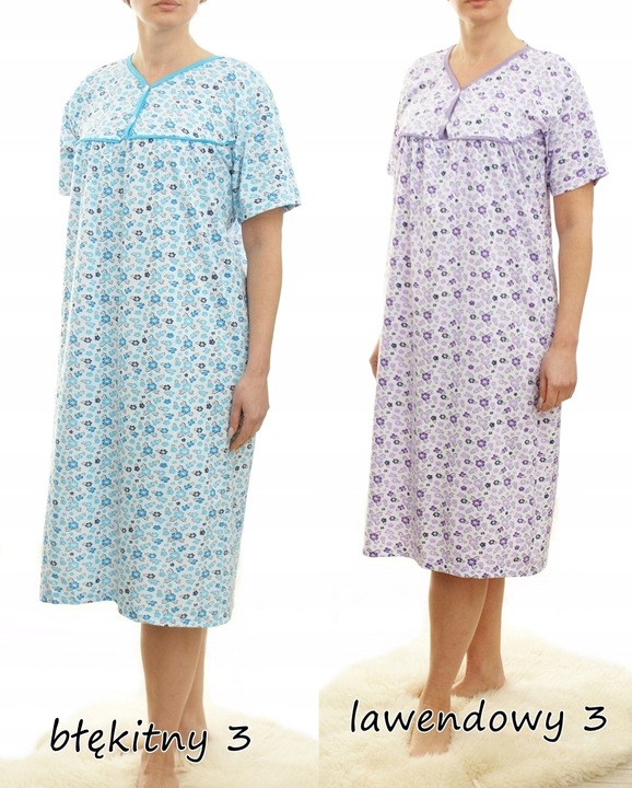 Koszula nocna wygodna PIŻAMA bawełna ELA MEGA PLUS SIZE