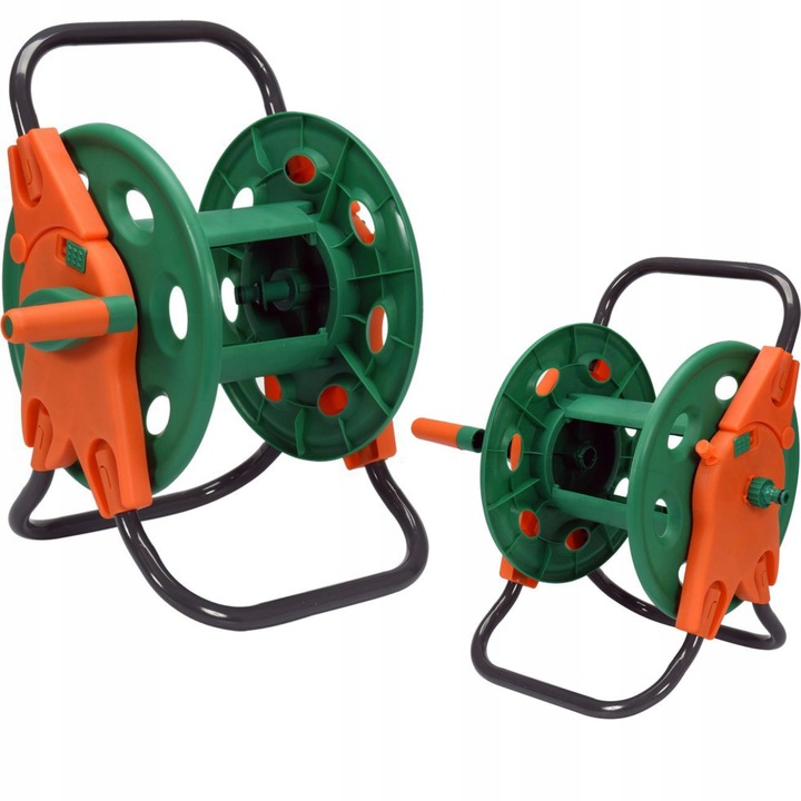 WÓZEK STOJAK NA WĄŻ OGRODOWY 45m BĘBEN ZWIJACZ ZWIJAK STATYW 89330