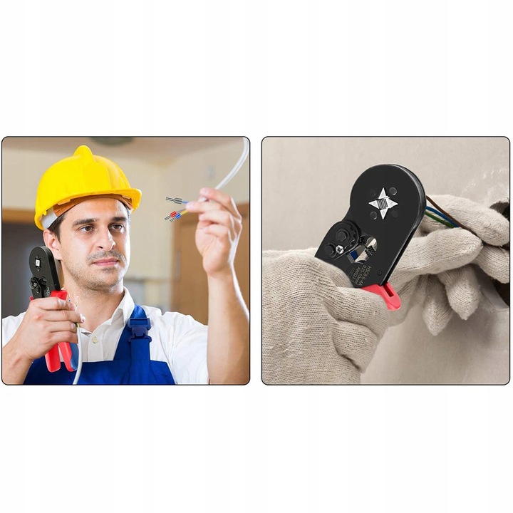 ZACISKARKA DO TULEJEK KONEKTORÓW PRZEWODÓW ZESTAW PRASKA + 400 SZT