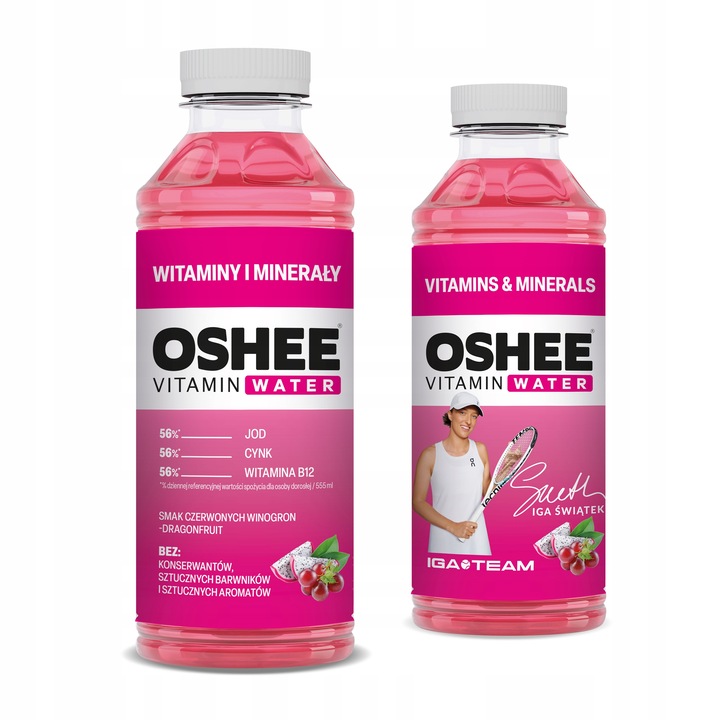 OSHEE Vitamin Water Witaminy i Minerały 555 ml x12