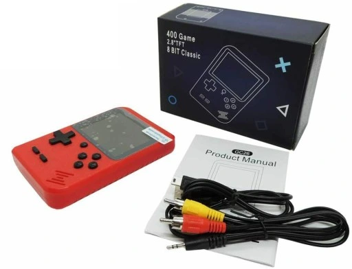 PRZENOŚNA MINI KONSOLA RETRO 400 GIER GAMEBOY GRA