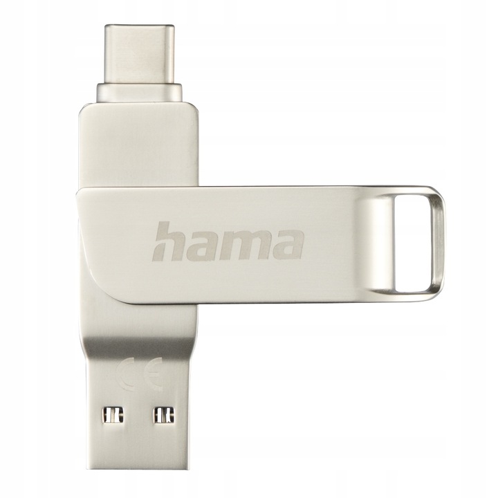 PENDRIVE PAMIĘĆ USB 256GB 2W1 USB USB-C OTG HAMA ROTATE 100MB/S SMARTFON
