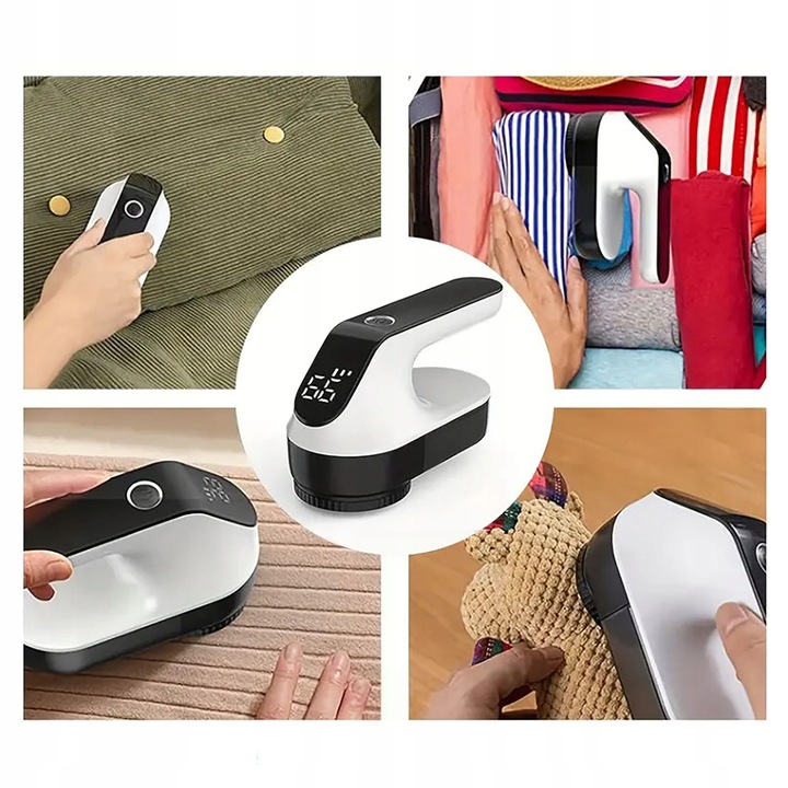 GOLARKA DO UBRAŃ AKUMULATOROWA DO CZYSZCZENIA TAPICERKI SWETRÓW KANAPY