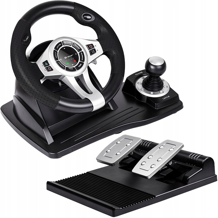 2 x Kierownica do gier z pedałami 4w1 PS4 PC PS3 XBOX ONE BIEGI DO KOMPUTER