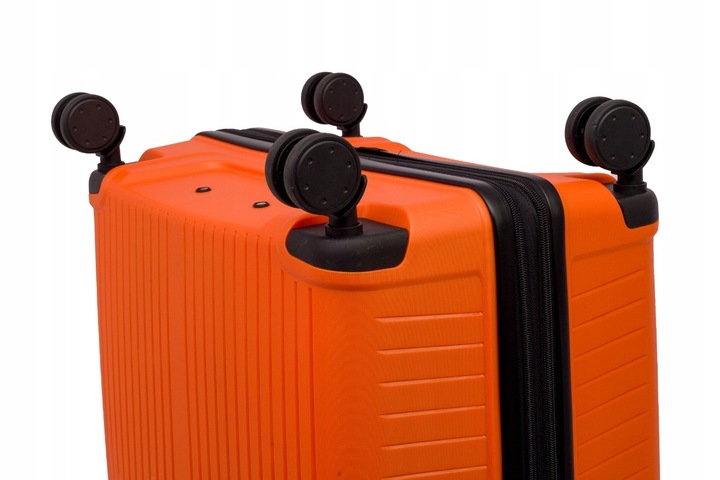 DUŻA WALIZKA PODRÓŻNA POLIPROPYLEN + POSZERZENIE SUWAKA BAGIA 100L