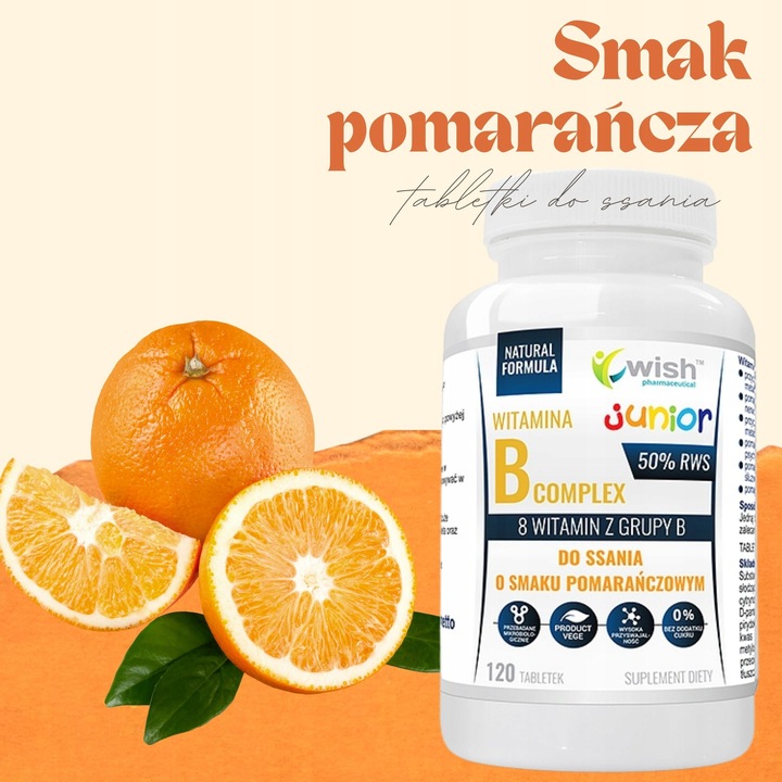 WITAMINA B Complex 50 JUNIOR DO SSANIA DLA DZIECI