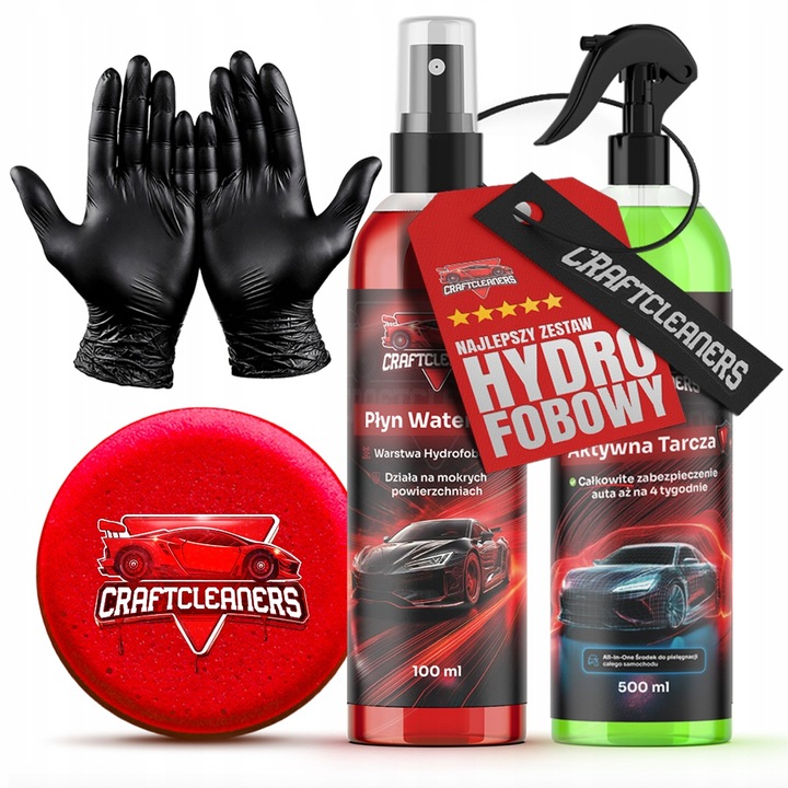 ZESTAW HYDROFOBOWY Aktywna Tarcza WaterOFF Niewidzialna Wycieraczka GRATISY