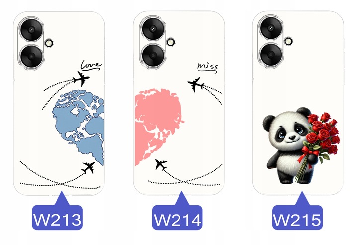 ETUI do Xiaomi Redmi 13C 5G WZORY WALENTYNKOWE WZMACNIANE CASE + SZKŁO