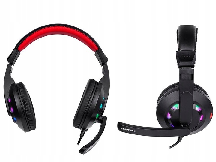 KLAWIATURA PODŚWIETLANA I MYSZ-KA SŁUCHAWKI PODKŁADKA ZESTAW DLA GRACZY 4w1