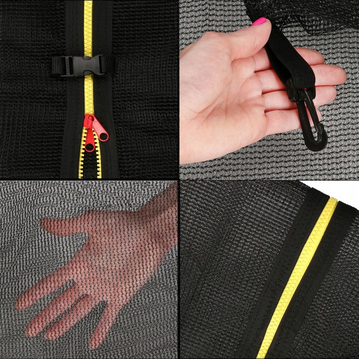 SIATKA DO TRAMPOLINY 10FT 300/305/312 cm ZEWNĘTRZNA MOCNA NA 6 SŁUPKÓW NÓG