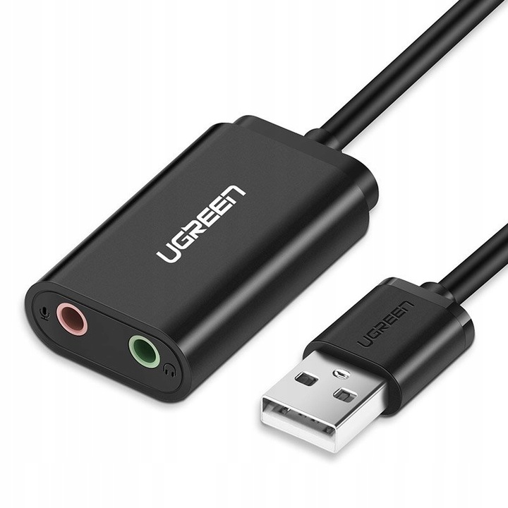 Karta dźwiękowa USB ZEWNĘTRZNA Do Laptopa komputera Adapter Jack UGREEN