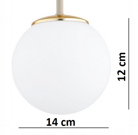 KLOSZ DO LAMPY SUFITOWEJ WISZĄCEJ PODŁOGOWEJ NOCNEJ SZKLANA KULKA E27