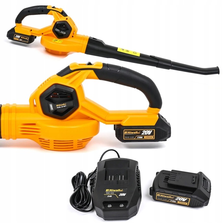 Dmuchawa akumulatorowa do liści mocna 20 V Riwall PRO RABL 20